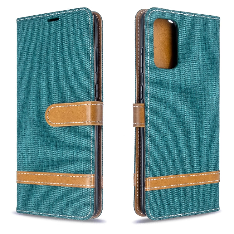 Color Matching Denim Texture Horizontal Flip PU Leather Case with Holder & Card Slots & Wallet & Lanyard, For Galaxy S20 Ultra, For Galaxy A71