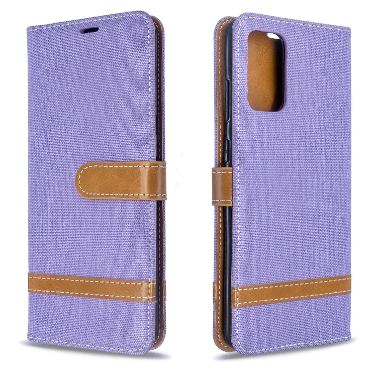Color Matching Denim Texture Horizontal Flip PU Leather Case with Holder & Card Slots & Wallet & Lanyard, For Galaxy S20 Ultra, For Galaxy A71