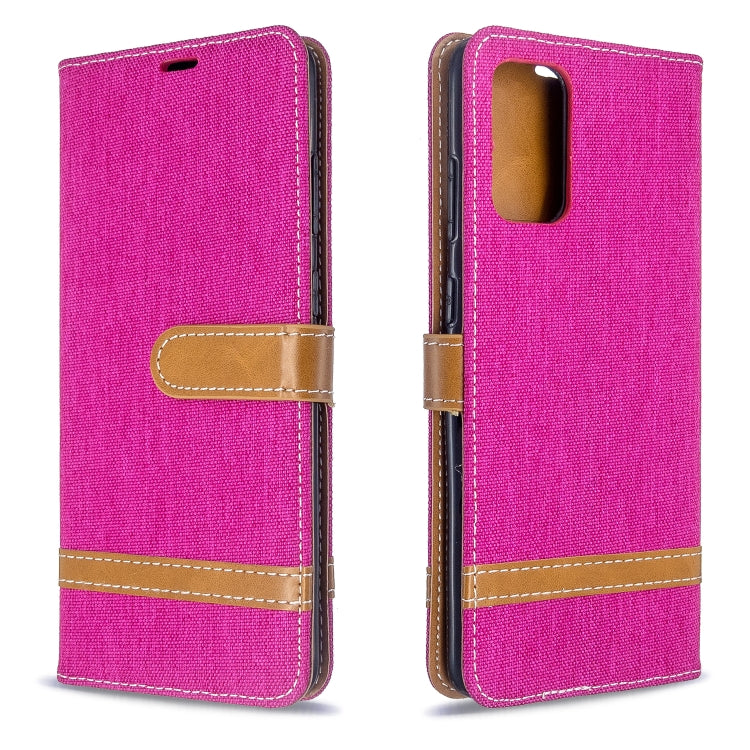 Color Matching Denim Texture Horizontal Flip PU Leather Case with Holder & Card Slots & Wallet & Lanyard, For Galaxy S20 Ultra, For Galaxy A71