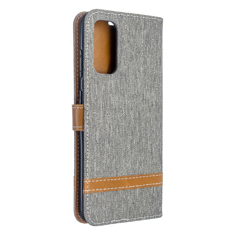 Color Matching Denim Texture Horizontal Flip PU Leather Case with Holder & Card Slots & Wallet & Lanyard, For Galaxy S20, For Galaxy A51