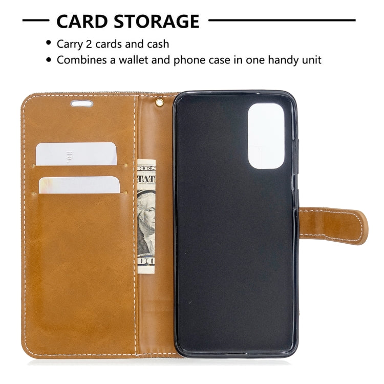 Color Matching Denim Texture Horizontal Flip PU Leather Case with Holder & Card Slots & Wallet & Lanyard, For Galaxy S20, For Galaxy A51