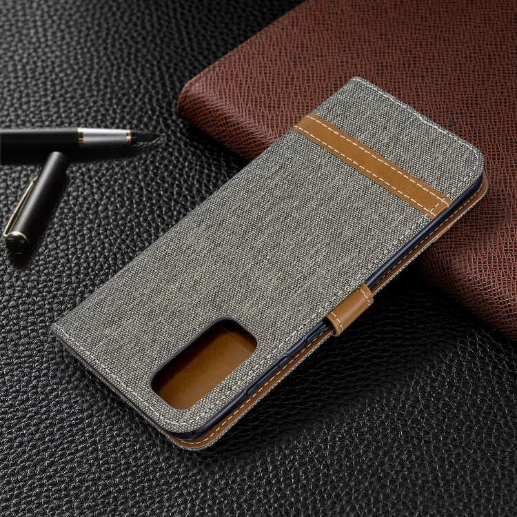 Color Matching Denim Texture Horizontal Flip PU Leather Case with Holder & Card Slots & Wallet & Lanyard, For Galaxy S20, For Galaxy A51