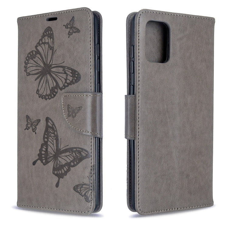 Embossing Two Butterflies Pattern Horizontal Flip PU Leather Case with Holder & Card Slot & Wallet & Lanyard, For Galaxy S20, For Galaxy S20+, For Galaxy A51, For Galaxy A71