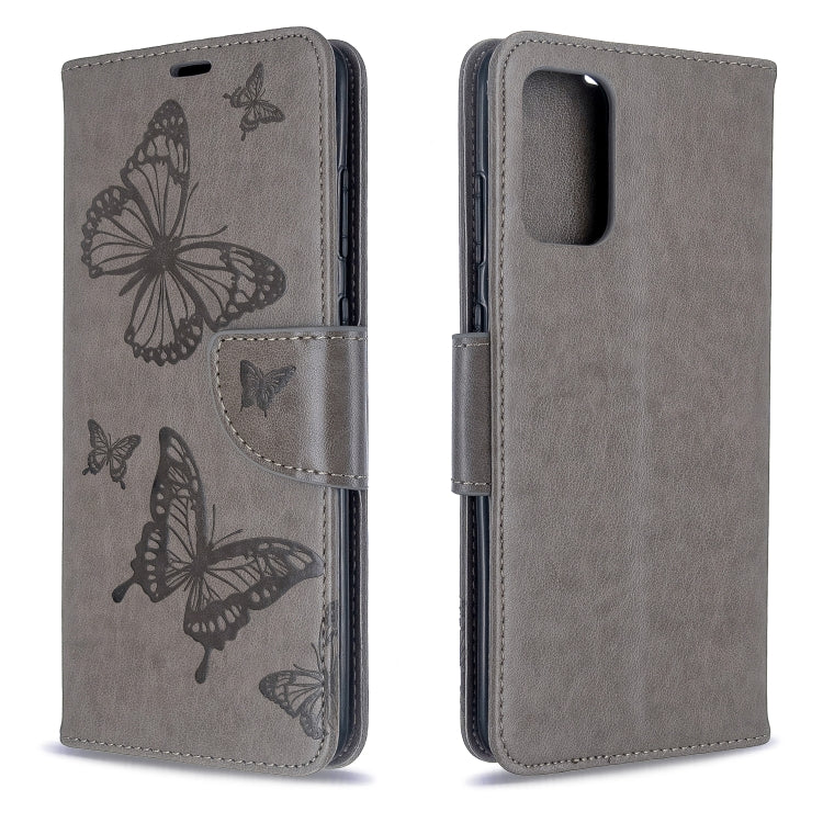 Embossing Two Butterflies Pattern Horizontal Flip PU Leather Case with Holder & Card Slot & Wallet & Lanyard, For Galaxy S20, For Galaxy S20+, For Galaxy A51, For Galaxy A71