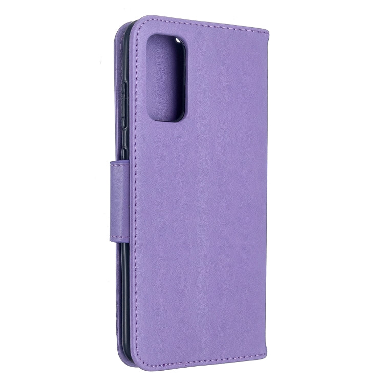 Embossing Two Butterflies Pattern Horizontal Flip PU Leather Case with Holder & Card Slot & Wallet & Lanyard, For Galaxy S20, For Galaxy S20+, For Galaxy A51, For Galaxy A71
