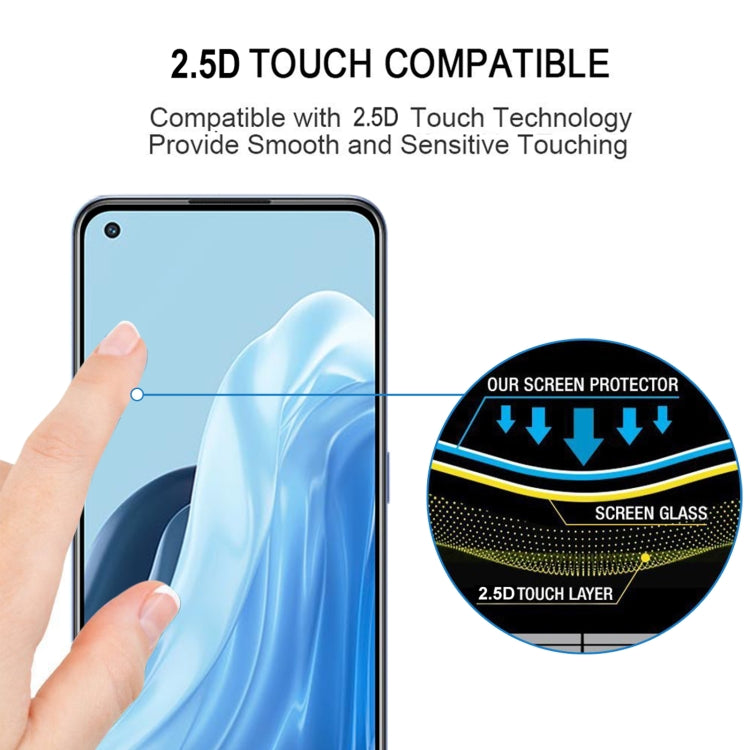 25 PCS Full Glue Cover Screen Protector Tempered Glass Film