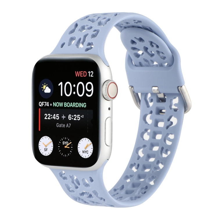 Hollow Out Silicone Watchband For Apple Watch Series, 7 41mm / 6&SE&5&4 40mm / 3&2&1 38mm