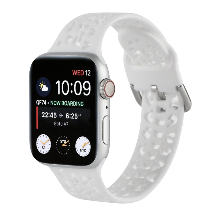 Hollow Out Silicone Watchband For Apple Watch Series, 7 41mm / 6&SE&5&4 40mm / 3&2&1 38mm