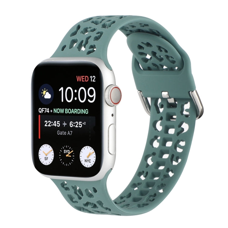 Hollow Out Silicone Watchband For Apple Watch Series, 7 41mm / 6&SE&5&4 40mm / 3&2&1 38mm