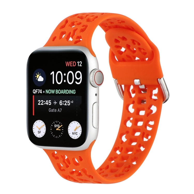Hollow Out Silicone Watchband For Apple Watch Series, 7 41mm / 6&SE&5&4 40mm / 3&2&1 38mm