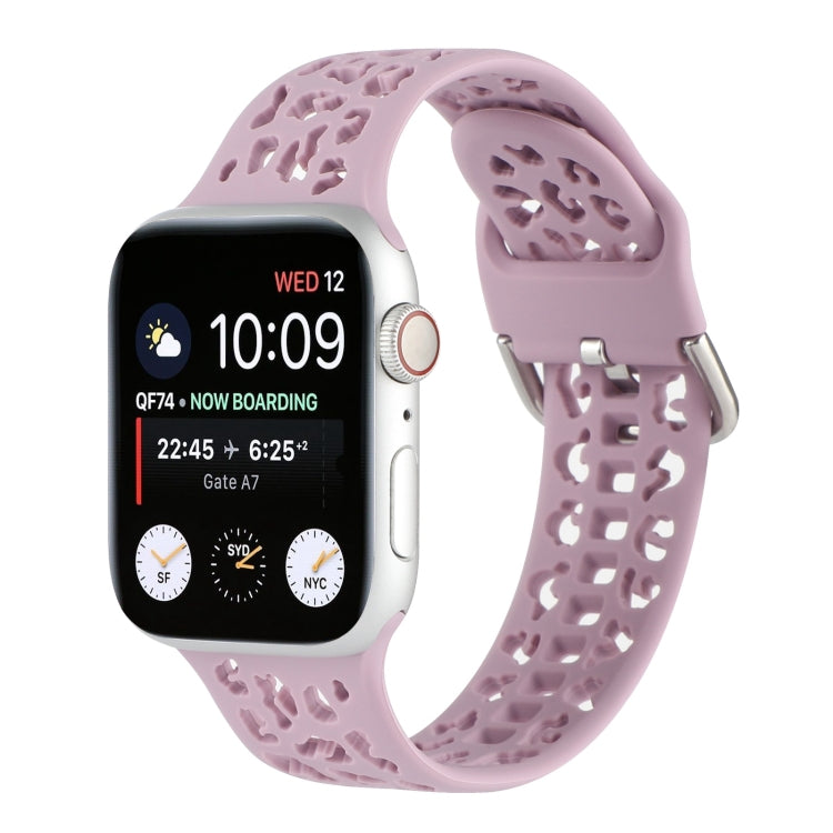 Hollow Out Silicone Watchband For Apple Watch Series, 7 41mm / 6&SE&5&4 40mm / 3&2&1 38mm