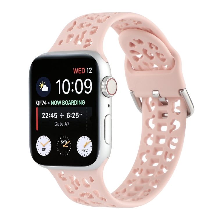 Hollow Out Silicone Watchband For Apple Watch Series, 7 41mm / 6&SE&5&4 40mm / 3&2&1 38mm