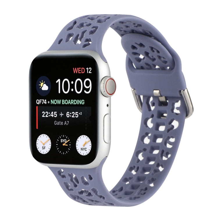 Hollow Out Silicone Watchband For Apple Watch Series, 7 41mm / 6&SE&5&4 40mm / 3&2&1 38mm