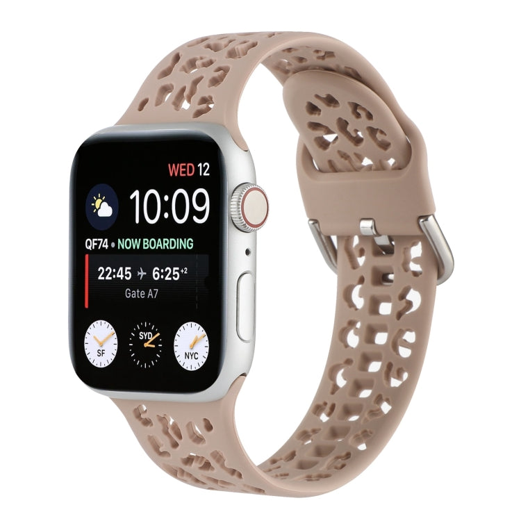 Hollow Out Silicone Watchband For Apple Watch Series, 7 41mm / 6&SE&5&4 40mm / 3&2&1 38mm