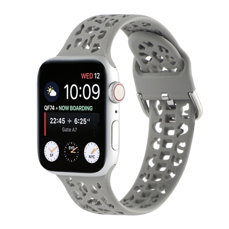 Hollow Out Silicone Watchband For Apple Watch Series, 7 41mm / 6&SE&5&4 40mm / 3&2&1 38mm