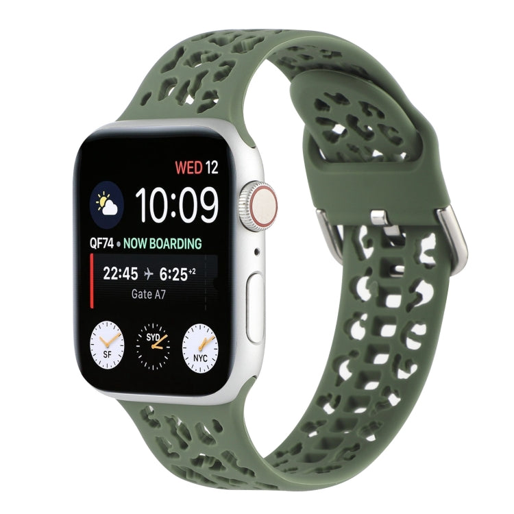 Hollow Out Silicone Watchband For Apple Watch Series, 7 41mm / 6&SE&5&4 40mm / 3&2&1 38mm