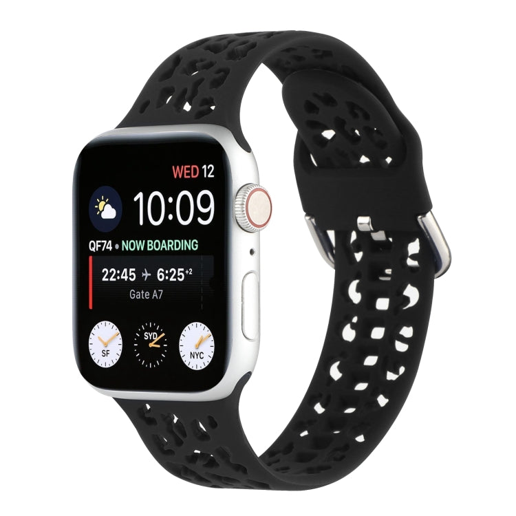 Hollow Out Silicone Watchband For Apple Watch Series, 7 41mm / 6&SE&5&4 40mm / 3&2&1 38mm