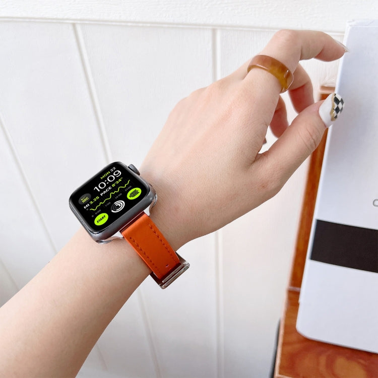 Leather Watchband For Apple Watch Series, 7 41mm / 6&SE&5&4 40mm / 3&2&1 38mm, 7 45mm / 6&SE&5&4 44mm / 3&2&1 42mm