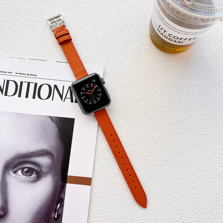 Leather Watchband For Apple Watch Series, 7 41mm / 6&SE&5&4 40mm / 3&2&1 38mm, 7 45mm / 6&SE&5&4 44mm / 3&2&1 42mm