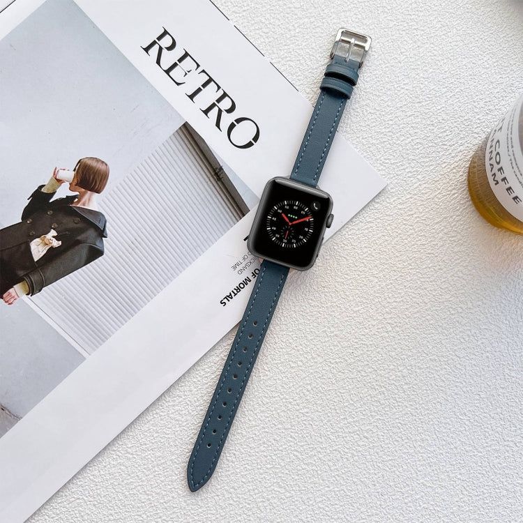 Leather Watchband For Apple Watch Series, 7 41mm / 6&SE&5&4 40mm / 3&2&1 38mm, 7 45mm / 6&SE&5&4 44mm / 3&2&1 42mm