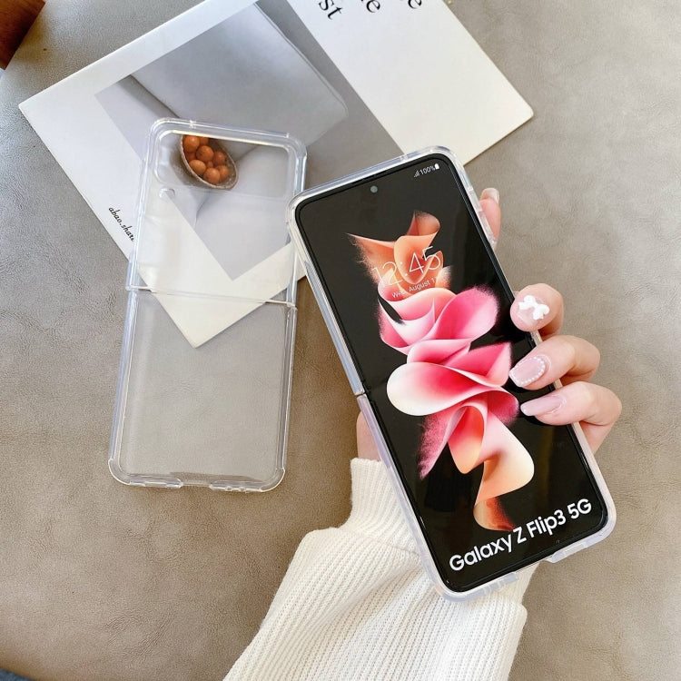 For Samsung Galaxy Z Flip4 Round Edge TPU Folding Phone Case, For Samsung Galaxy Z Flip4