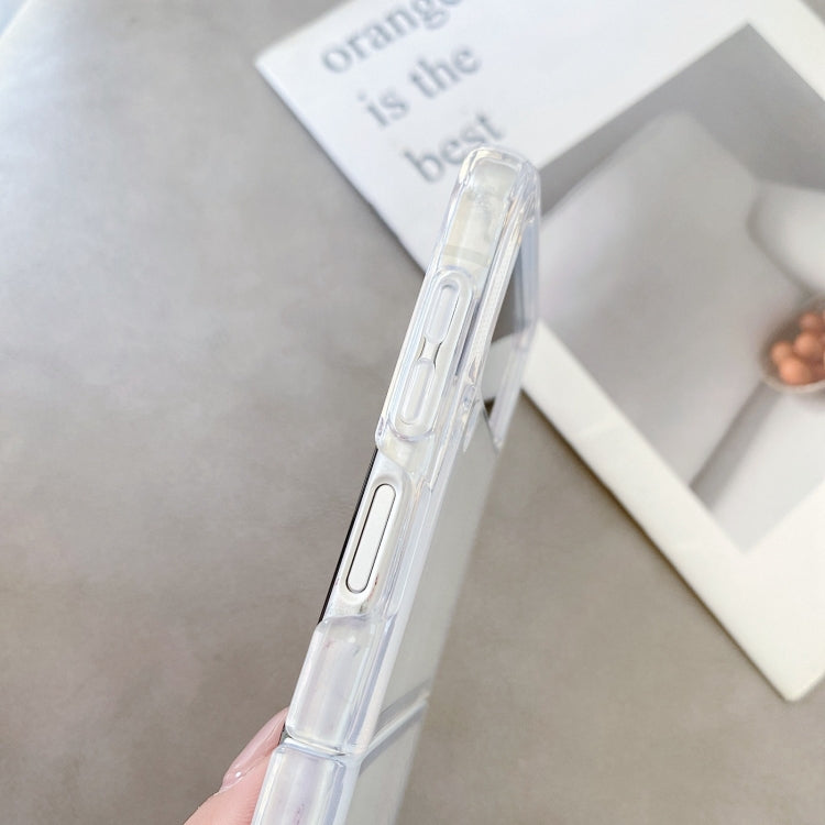 For Samsung Galaxy Z Flip4 Round Edge TPU Folding Phone Case, For Samsung Galaxy Z Flip4