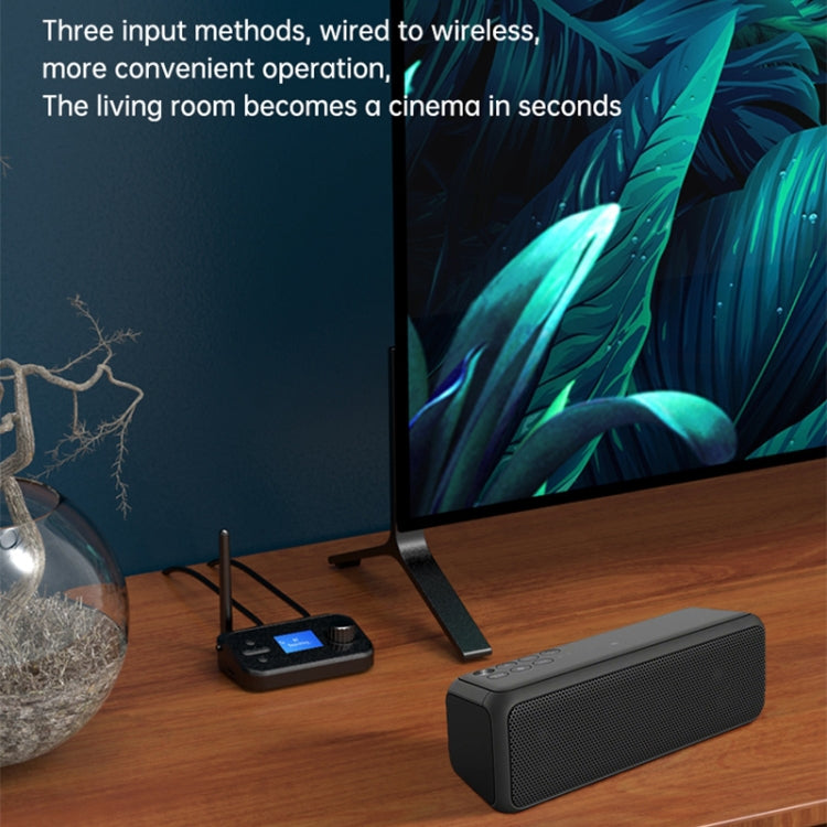 Adaptateur récepteur/émetteur audio Bluetooth 5.0 3 en 1 à fibre optique C41 avec écran LCD