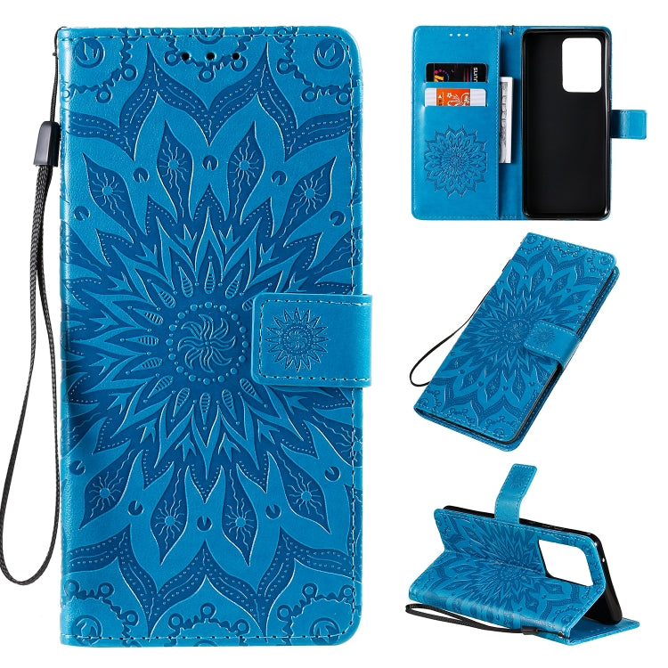 Sun Print Horizontal Flip Protective Case with Holder & Card Slots & Wallet, For Galaxy A51, For Galaxy A71, For Galaxy S20 Ultra
