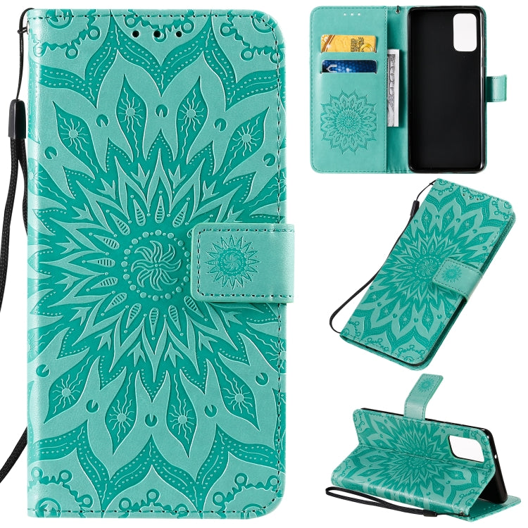 Sun Print Horizontal Flip Protective Case with Holder & Card Slots & Wallet, For Galaxy S20+, For Galaxy S20