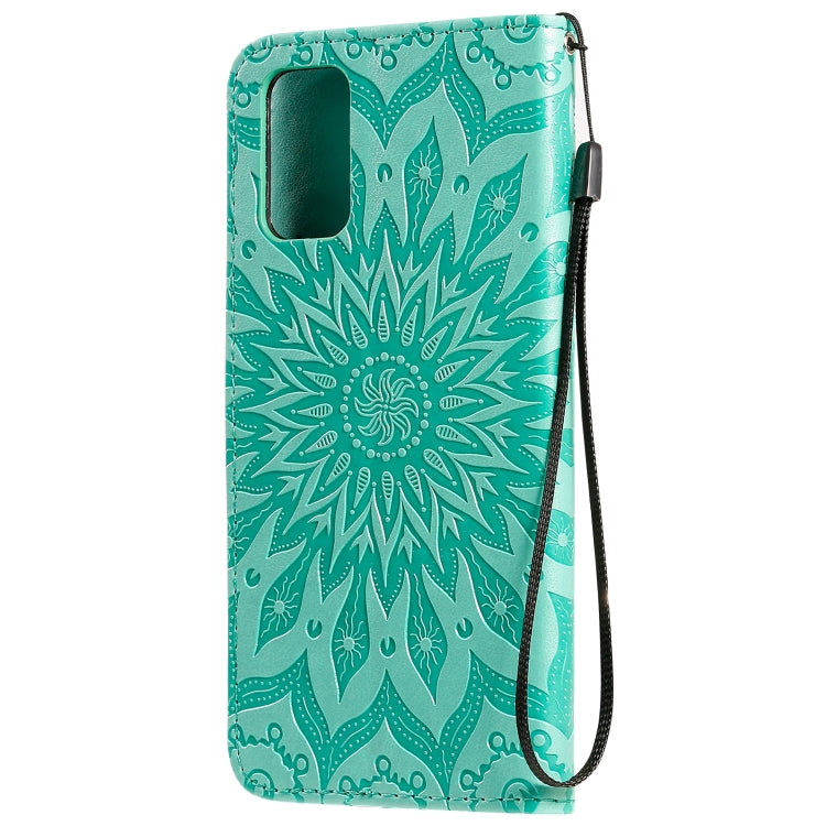 Sun Print Horizontal Flip Protective Case with Holder & Card Slots & Wallet, For Galaxy S20+, For Galaxy S20