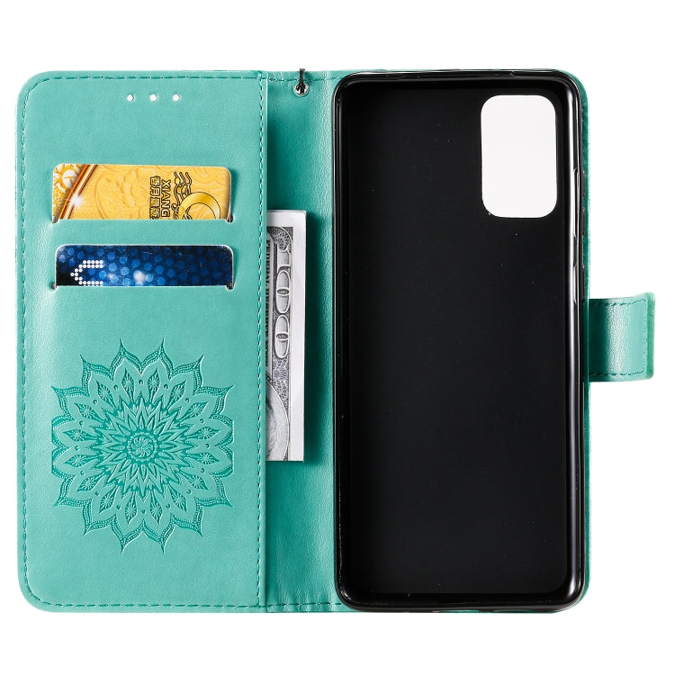 Sun Print Horizontal Flip Protective Case with Holder & Card Slots & Wallet, For Galaxy S20+, For Galaxy S20