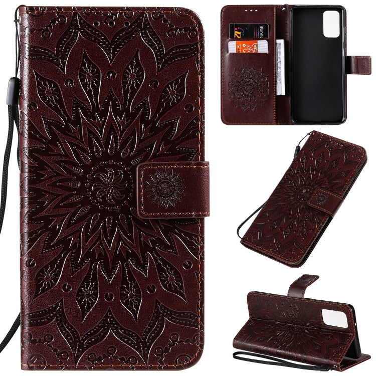 Sun Print Horizontal Flip Protective Case with Holder & Card Slots & Wallet, For Galaxy S20+, For Galaxy S20