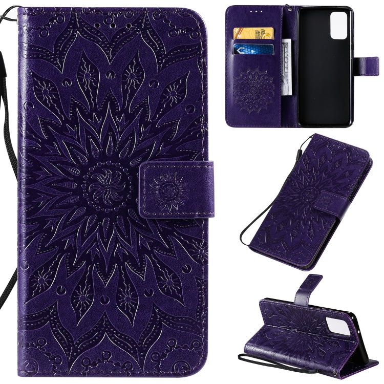 Sun Print Horizontal Flip Protective Case with Holder & Card Slots & Wallet, For Galaxy S20+, For Galaxy S20