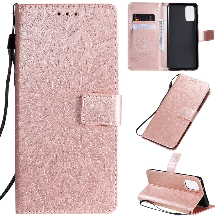 Sun Print Horizontal Flip Protective Case with Holder & Card Slots & Wallet, For Galaxy S20+, For Galaxy S20