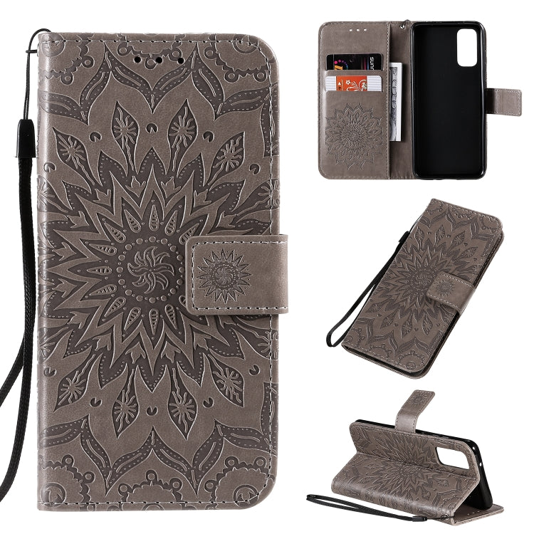 Sun Print Horizontal Flip Protective Case with Holder & Card Slots & Wallet, For Galaxy S20+, For Galaxy S20