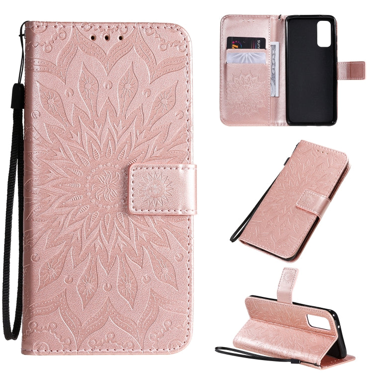 Sun Print Horizontal Flip Protective Case with Holder & Card Slots & Wallet, For Galaxy S20+, For Galaxy S20