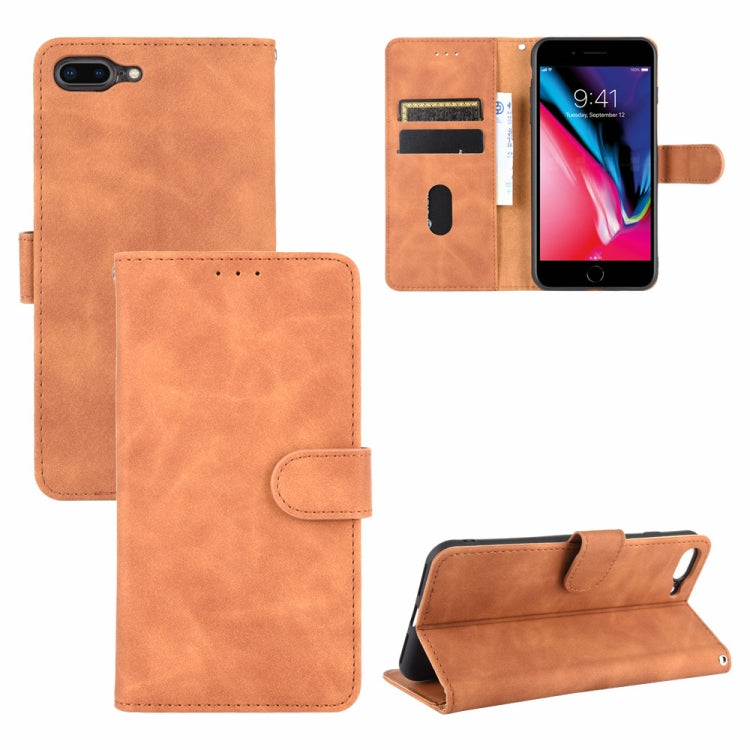 Skin Feel Magnetic Calf Leather Case, For iPhone SE 2022 / SE 2020 / 8 / 7