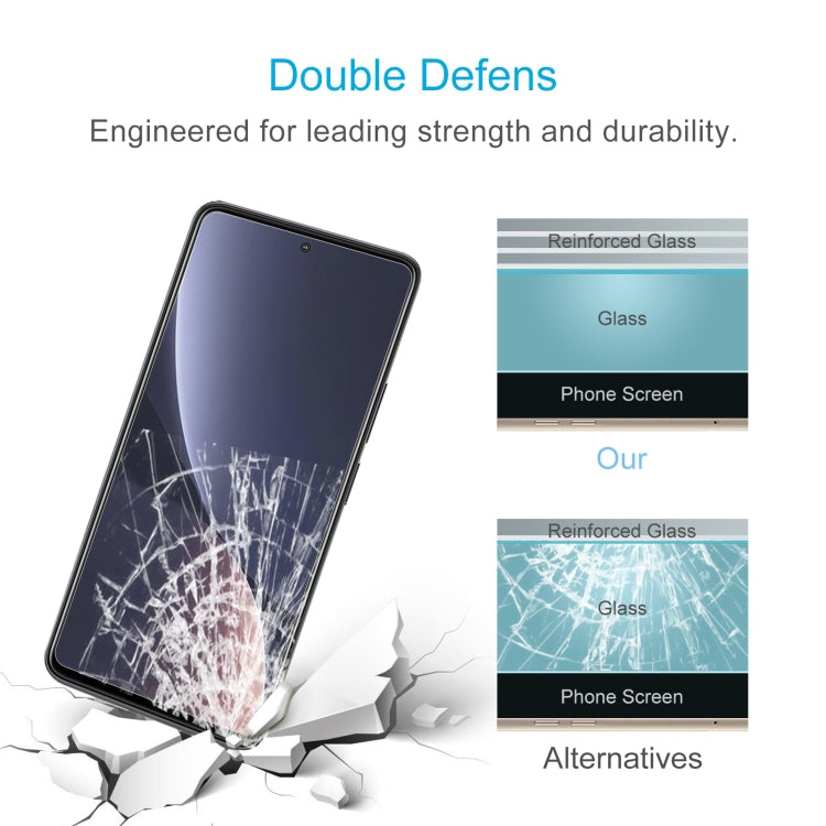 50 PCS 0.26mm 9H 2.5D Tempered Glass Film