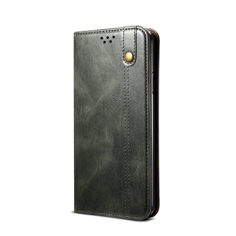 Oil Wax Crazy Horse Texture Leather Phone Case