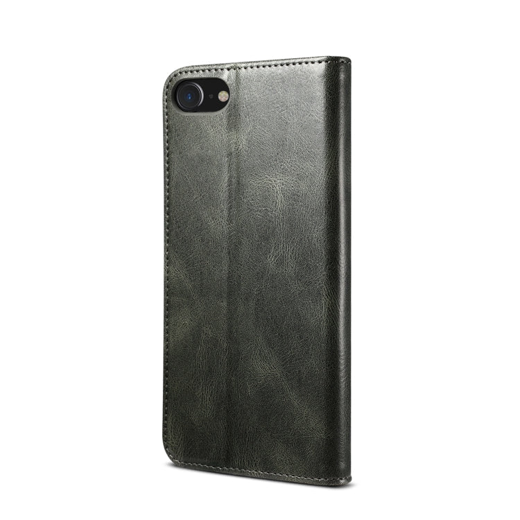 Oil Wax Crazy Horse Texture Leather Phone Case