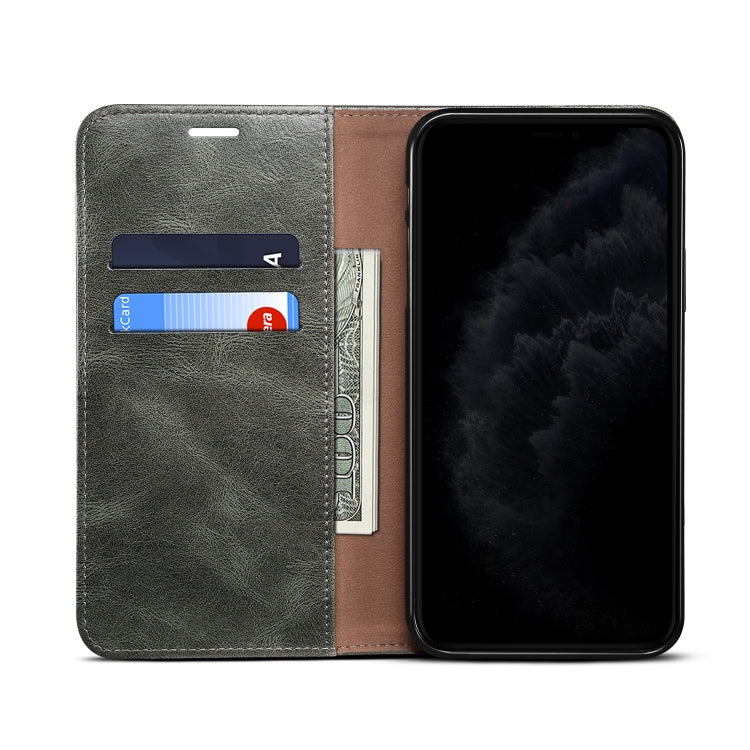 Oil Wax Crazy Horse Texture Leather Phone Case