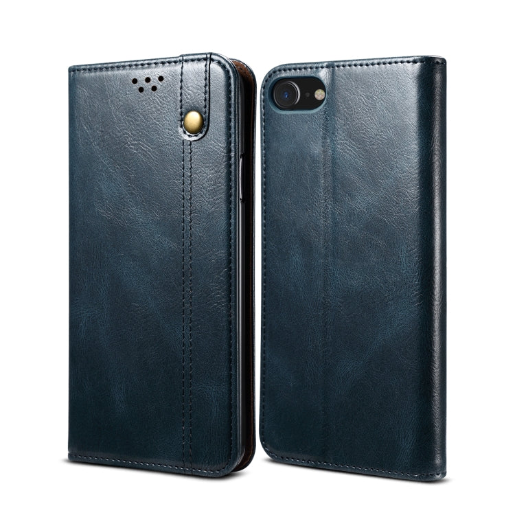 Oil Wax Crazy Horse Texture Leather Phone Case