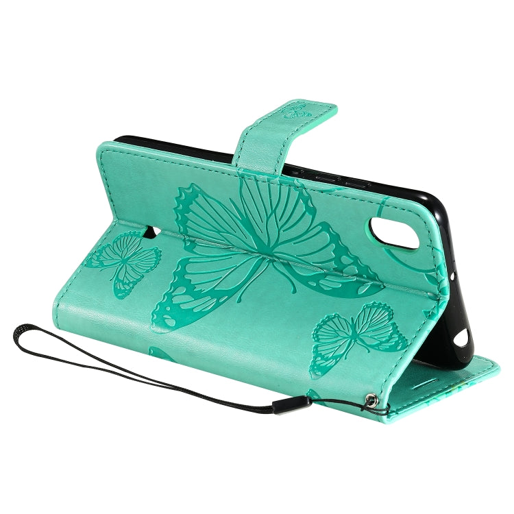 Pressed Printing Butterfly Pattern Horizontal Flip PU Leather Case with Holder & Card Slots & Wallet & Lanyard, For LG K20, For LG K30, For LG K40s