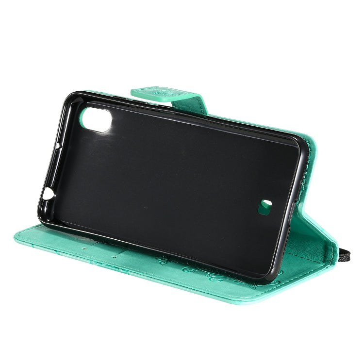 Pressed Printing Butterfly Pattern Horizontal Flip PU Leather Case with Holder & Card Slots & Wallet & Lanyard, For LG K20, For LG K30, For LG K40s