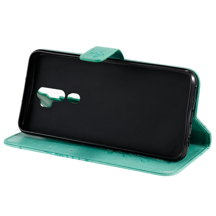 Pressed Printing Butterfly Pattern Horizontal Flip PU Leather Case with Holder & Card Slots & Wallet & Lanyard, For OPPO A9, For OPPO A5, For OPPO F11