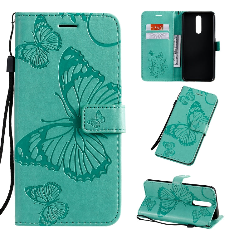 Pressed Printing Butterfly Pattern Horizontal Flip PU Leather Case with Holder & Card Slots & Wallet & Lanyard, For OPPO A9, For OPPO A5, For OPPO F11