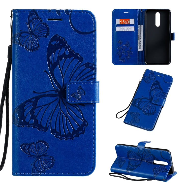 Pressed Printing Butterfly Pattern Horizontal Flip PU Leather Case with Holder & Card Slots & Wallet & Lanyard, For OPPO A9, For OPPO A5, For OPPO F11