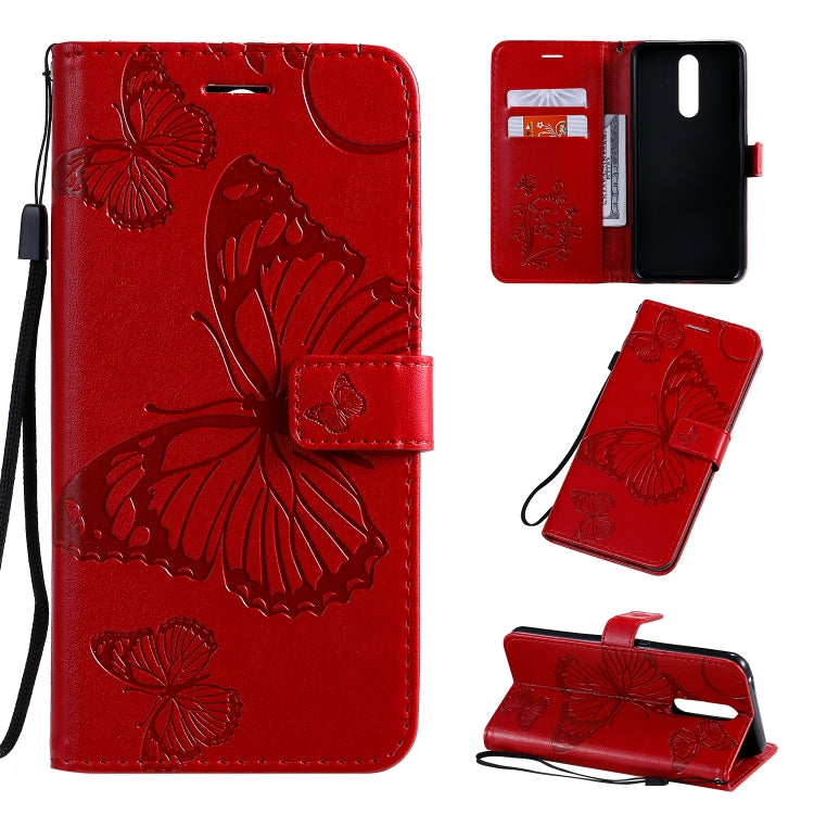 Pressed Printing Butterfly Pattern Horizontal Flip PU Leather Case with Holder & Card Slots & Wallet & Lanyard, For OPPO A9, For OPPO A5, For OPPO F11