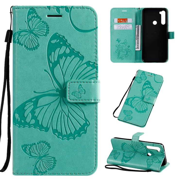 Pressed Printing Butterfly Pattern Horizontal Flip PU Leather Case with Holder & Card Slots & Wallet & Lanyard, For Xiaomi Redmi Note 8T, For  Xiaomi Redmi 8, For Huawei Enjoy 10s