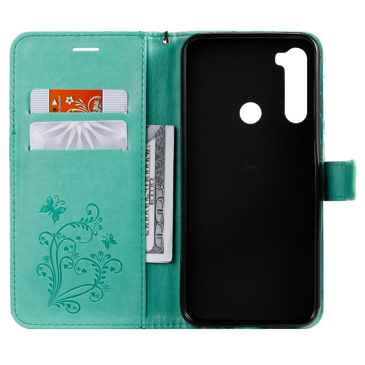 Pressed Printing Butterfly Pattern Horizontal Flip PU Leather Case with Holder & Card Slots & Wallet & Lanyard, For Xiaomi Redmi Note 8T, For  Xiaomi Redmi 8, For Huawei Enjoy 10s